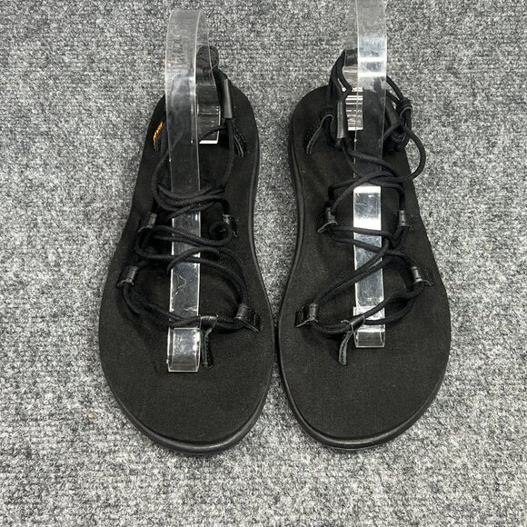 Teva Voya Infinity Sandals Womens Size 9 Black Athletic Recovery Beach Flip Flop - Picture 3 of 12